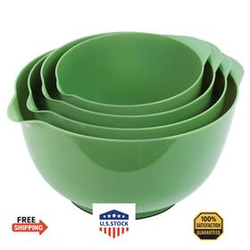 B0df7qcz5c Boxedhome 4 Quart Large Plastic Mixing Bowl Set Microwave Safe With Pour Spout