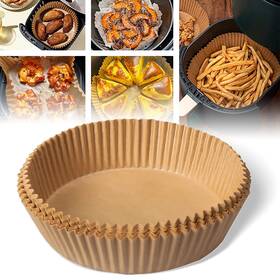 B09q1gzn2m Boxtoheart Air Fryer Disposable Paper Liners 6.3 Inch 100pcs Non-stick Roasting Baking