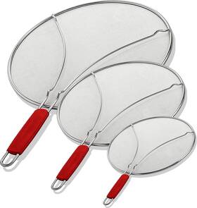 60134st Brand Alpha Living Set Of 3-13 Inch 11.5 9.5 Guard Frying Pan Splatter 3
