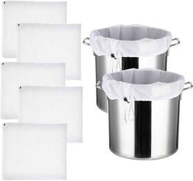 Zy4vmaarr Brand Euphhonycs 629187 1 5 Pack Brew Bags 26 Inch X 22 Fine Mesh Strainer Bag Extra Large Drawstring