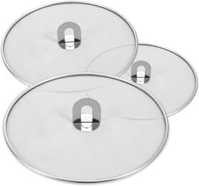 Screen001 Brand Haourystop Splatter Screen For Kitchen Stainless Steel Fine Mesh 3pcs