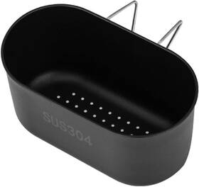 17288898034688 Brand Tookie Stainless Steel Sink Drain Strainer Basket Hanging Kitchen Black