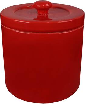 Branded 029483340045 Ceramic Bacon Grease Container With Strainer Farmhouse Can For Kitchen
