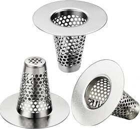 Branded 313109312326 3pcs Stainless Steel Bathroom Sink Drain Strainers For 1 Inch -1.6 Holes New