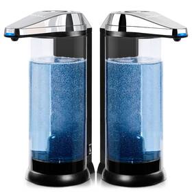 Asd-500upc-x5-2pc Branded 2 Pcs 17oz Touchless Battery Operated Automatic Liquid Soap Chrome