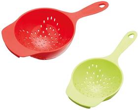 Brandobay 632726249243 Plastic Mini Colanders Set 2 Pack 6.5 And 7.5 Inch Strainers For Pasta Fruits Brandobay 632726249243 Plastic Mini Colanders Set 2 Pack 6.5 And 7.5 Inch Strainers For Pasta Fruits