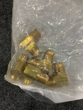 49-10-8 Brass Craft Brasscraft Flare X Mip Elbow 5/8 Od Tube 1/2 Count Of 5