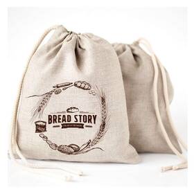 43235-208298 Bread Story Natural Linen Bags - 2-pack Large 11 X15 In 30 Cm X 40 Ideal For H