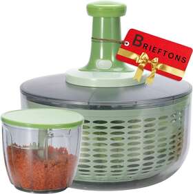 Brieftons 754169671181 Salad Spinner And Chopper Large 6.3-quart Lettuce Greens Vegetable