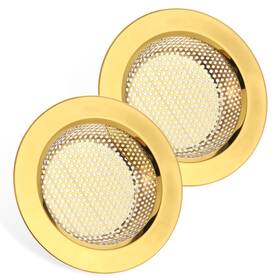 654238 Bruislard 4.4 Inch Kitchen Sink Drain 2 Pcs Gold Strainer Stainless Steel D 654238 Bruislard 4.4 Inch Kitchen Sink Drain 2 Pcs Gold Strainer Stainless Steel D