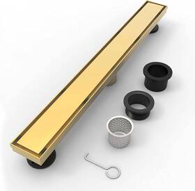 304-28-gsd Brun Bruun 28 Inch Gold Brushes Brass Linear Shower Drain Hair Strainer Leveling Feet 304-28-gsd Brun Bruun 28 Inch Gold Brushes Brass Linear Shower Drain Hair Strainer Leveling Feet