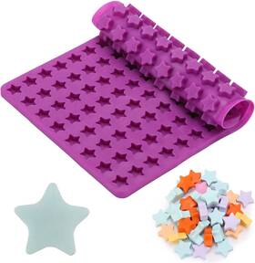 Shaped-112 Btyms 202341106 112 Cavity Mini Star Silicone Molds Fun Shaped Purple