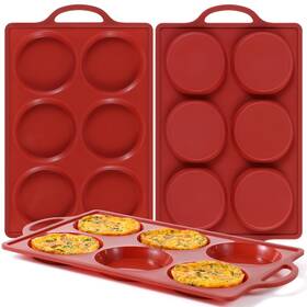 B0dm924ggs Caketime Jumbo Muffin Top Pan 4 Inch Metal Round Egg Baking Oven Safe