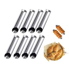 B099zyl5hk Caoxiong 8-pack 5 Inch Stainless Steel Cannoli Tubes Cream Croissant Molds Pastry Forms