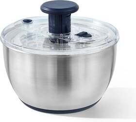Carote 711181474558 6.4 Quart Stainless Steel Salad Spinner Large Lettuce Vegetable Fruit Wash