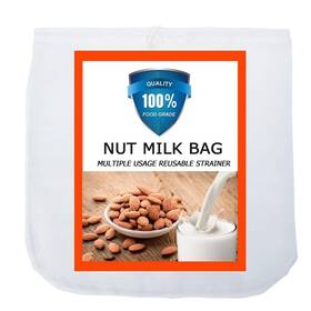 Carrollar 604753641062 Nut Milk Bag Pro Quality Multiple Usage Reusable Food Strainer Cold Brew Co