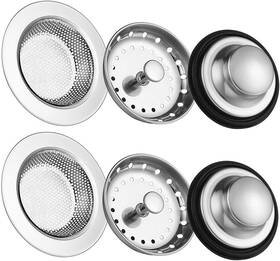 Carry360 711181139020 Kitchen Sink Drain Strainer 6 Pack Stainless Steel Stopper Anti-clogging K