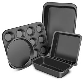 B0czdmgzkk Casaculina 5-pc Nonstick Bakeware Set Round/square Cake Loaf Muffin Roast Pa B0czdmgzkk Casaculina 5-pc Nonstick Bakeware Set Round/square Cake Loaf Muffin Roast Pa