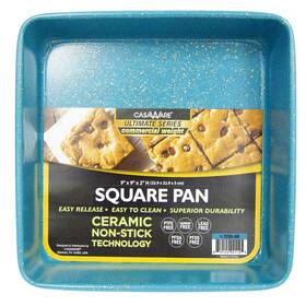 B07kqgvhn4 Casaware Ceramic Coated Nonstick Heavy Weight 9-inch Square Cake Pan Blue Grani