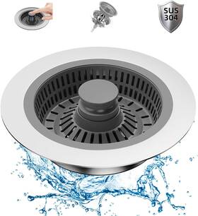 Cawwrt 313051452491 Kitchen Sink Drain Strainer And Stopper Combo 3 In 1 Stainless Steel Pop-up Sin Cawwrt 313051452491 Kitchen Sink Drain Strainer And Stopper Combo 3 In 1 Stainless Steel Pop-up Sin