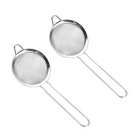 Dy2132s Cchude 2 Stainless Steel Strainers Pcs 8cm Small Fine Mesh Loose Tea Metal Filter