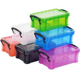 3150o0440u1hwaxg Cdoky Mini Plastic Storage Containers With Locking Lids 6 Pcs Small Box 5