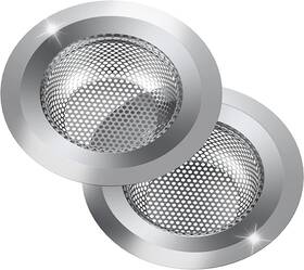 Cemobene 313035927991 2 Pack Kitchen Sink Strainer Stainless Steel Large Wide Rim 4.5 Inch Diameter Foo