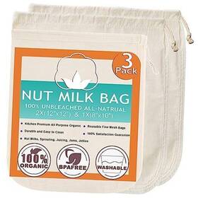 Chain 784121750883 Nut Milk Bag Cloth Strainer For Food 3 Pack 12 Inch 2 Of X12 1 10