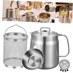 Alhoop0101 Chaozhou Chaoan District Caitang Town Nasheng Stainless Steel Pro 2-in-1 304 Multifunctional Oil Strainer Pot Large 68oz/2l