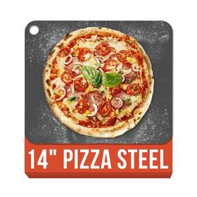 B0fdw1y22y Chef Pomodoro 14 Inch X 1/4 Pizza Steel For Oven And Grill - Baking Stone