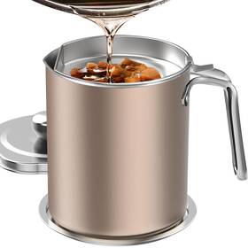 Youhu-2l-jin Chihee Ch--youhu-2l-jin Grease Container Stainless Steel Bacon 2 Liter Champagne Gold 2l Youhu-2l-jin Chihee Ch--youhu-2l-jin Grease Container Stainless Steel Bacon 2 Liter Champagne Gold 2l