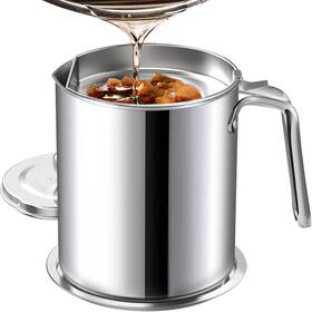 Youhu-2l Chihee Grease Container Stainless Steel Bacon Saver With Fine Mesh Strainer 2l /