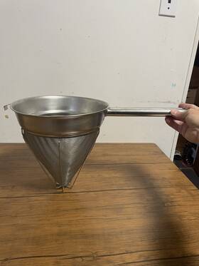 40710rstrnr Choice 10 Inch Stainless Steel Reinforced Bouillon / Chinois Strainer