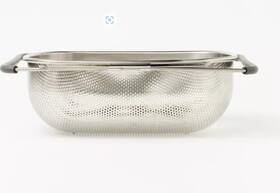 Chowsing Pet Store 727109777373 Expandable Over The Sink Mesh Colander Silver Dishwasher-safe Kitchen Strainer