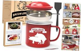 Saver-001 Cinnie&jhin Bacon Grease Container With Strainer - Food-grade Spatula And