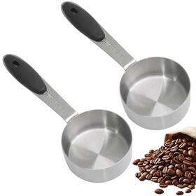Tuohai00241126-1543 Cionyce 1/4 Cup Measuring 2 Pcs 60 Ml Stainless 60ml Silver