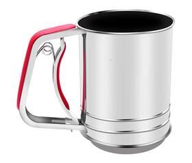 Cohpoh 791386821418 3-cup Stainless Steel Flour Sifter Squeeze For Baking With Compatable