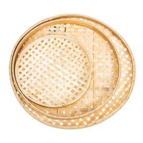 Ej46d16zl353jkc01q320txr Collbath 3 Pcs Hand Woven Strainers And Bread Baskets Decorative Kitchen Accessory For