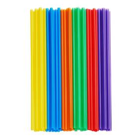 Comfy Package 850020988402 10.02-inch Long Plastic Straws 200 Count Disposable Drinking