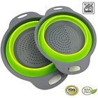 Cominhkpr132188 Collapsible Colander Mixing Bowl Strainer Set Silicone Bowls 6928652730257