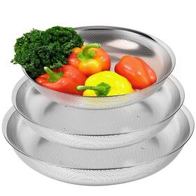 Comport K 809968600312 Premium 18/8 304 Stainless Steel Large Colander Set Of 3 Comfortable Micro-p Comport K 809968600312 Premium 18/8 304 Stainless Steel Large Colander Set Of 3 Comfortable Micro-p