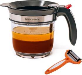 Cook Army 804859992499 Fat Separator With Bottom Release 4 Cup Gravy For Cooking Oil Strainer Kitchen Cook Army 804859992499 Fat Separator With Bottom Release 4 Cup Gravy For Cooking Oil Strainer Kitchen