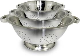 Cook Pro Inc. 445033230254 Excelsteel Colander Set Stainless Steel Colanders 3 Count Pack Of 1