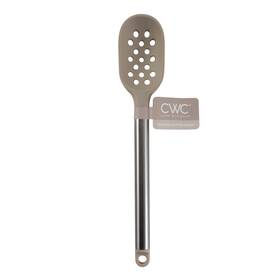 Cook With Color 729016883628 12-inch Silicone Slotted Spoon Heat Resistant Gray