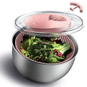 Cook With Color 729016955103 Stainless Steel Salad Spinner 5 Quart Lettuce Washer And Vegetable Dry Cook With Color 729016955103 Stainless Steel Salad Spinner 5 Quart Lettuce Washer And Vegetable Dry