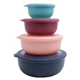 B0cm3km3bv Cook With Color Prep Bowls Lids - Nesting Plastic Small Mixing Wide And Deep