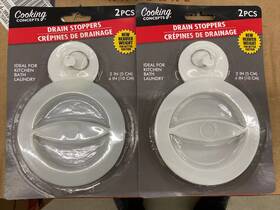 Cooking Concepts 195464137079 New 2pk Drain Stoppers Heavier Weight