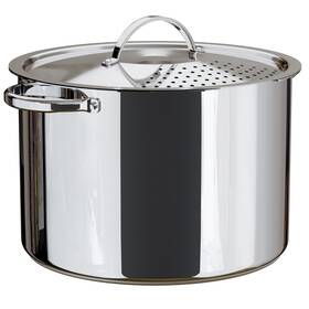 Pasta-pot1 Cooler Concepts Stainless Steel Pasta Pot With Strainer Lid - 5.5 Quart Large Spaghetti