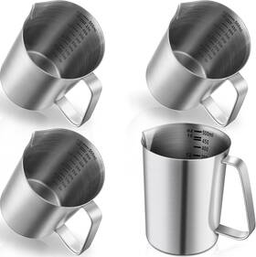 Lia0-copkim-764 Copkim 4 Pcs Stainless Steel Pitcher With 16 Oz 500 Ml 2 Cup As The Picture Shown