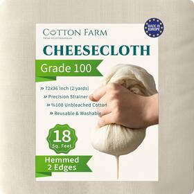 Cotton Farm From Mediterranean 705353760457 Grade 100 Premium Cheese Cloths - Precision Straining And More 18 Sq